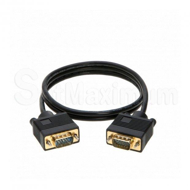SVGA Male to Male Monitor Cable, Gold Plated, SatMaximum